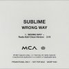 Sublime - Album Wrong Way