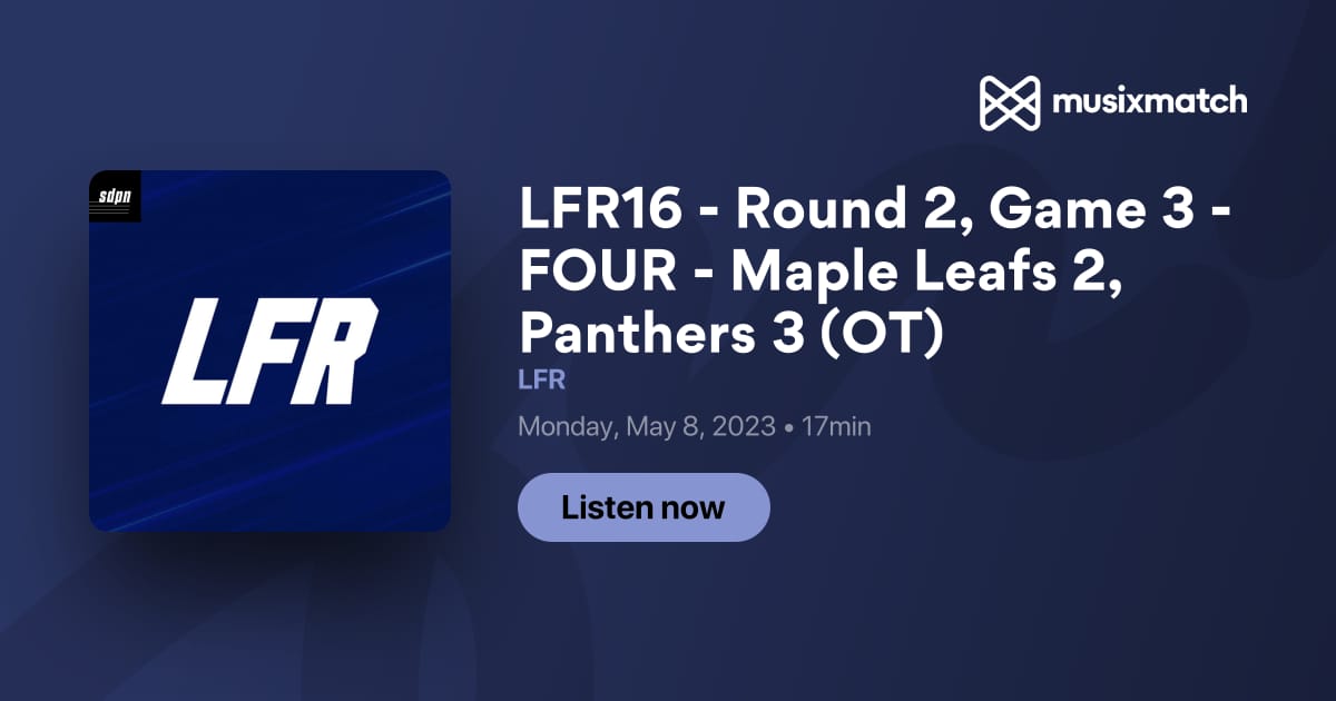 CHGO Blackhawks Podcast: Previewing Florida Panthers vs Toronto Maple  Leafs, NHL Playoffs Round 2 - CHGO