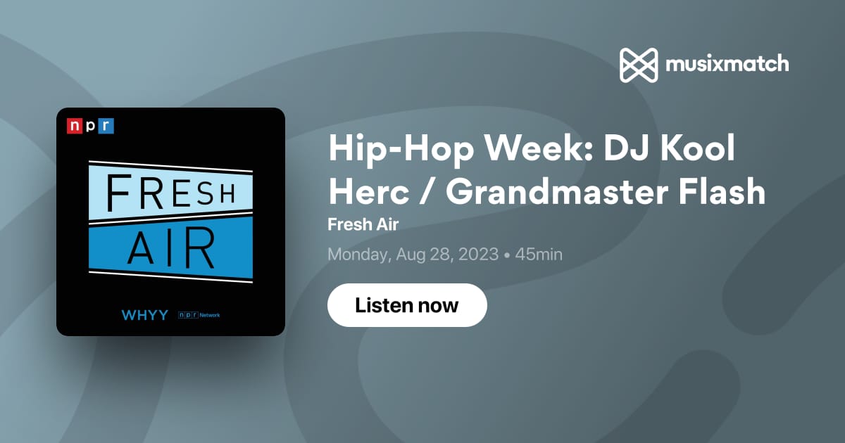 DJ and Hip-Hop Pioneer Grandmaster Flash: The Fresh Air Interview : NPR