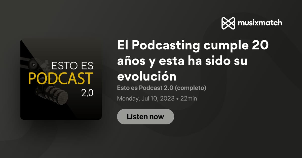 Transcripción De El Podcasting Cumple 20 Años Y Esta Ha Sido Su Evolución Esto Es Podcast 20 9200