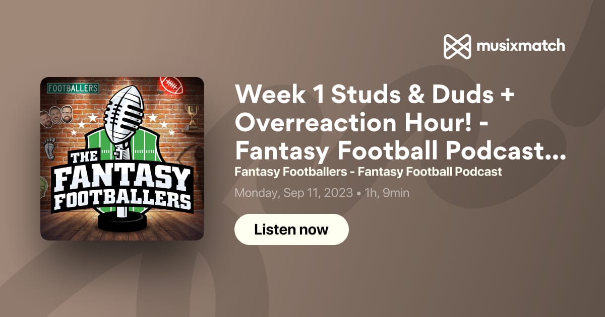 1 Fantasy Football Podcast - Fantasy Footballers Podcast