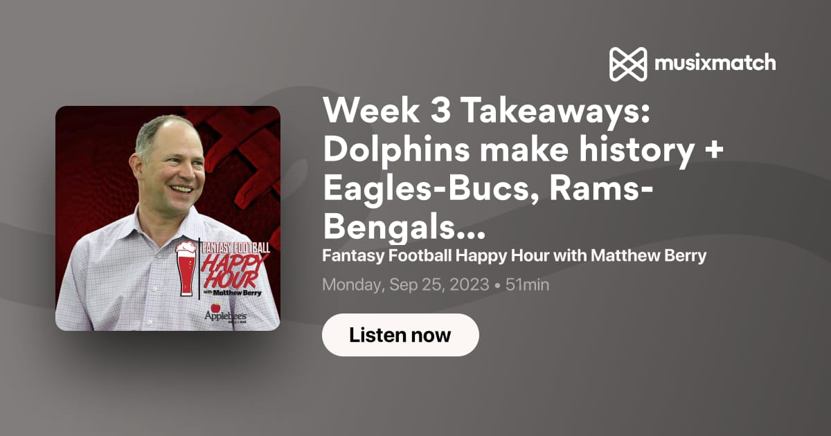 Fantasy Football Happy Hour with Matthew Berry FULL SHOWS 