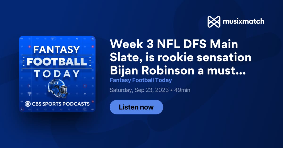 Fantasy Football Today DFS - CBS Sports Podcasts 