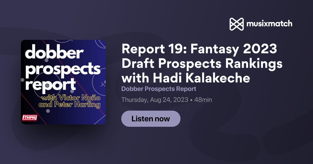 2023 NHL Draft Fantasy Rankings – DobberProspects