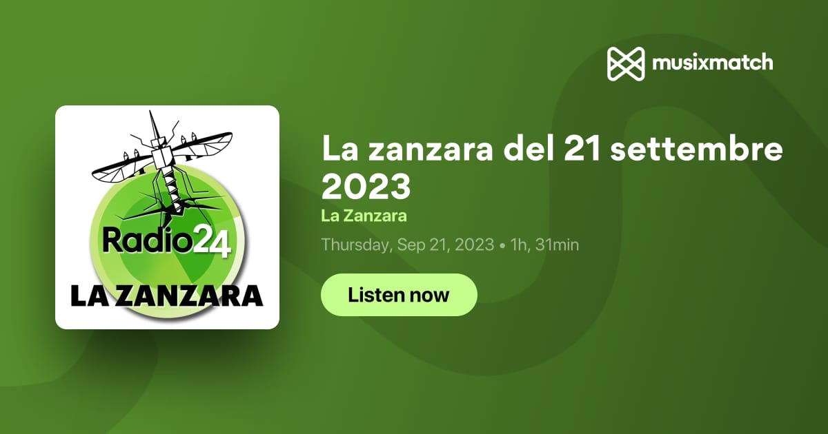 Trascrizione La zanzara del 21 settembre 2023 La Zanzara