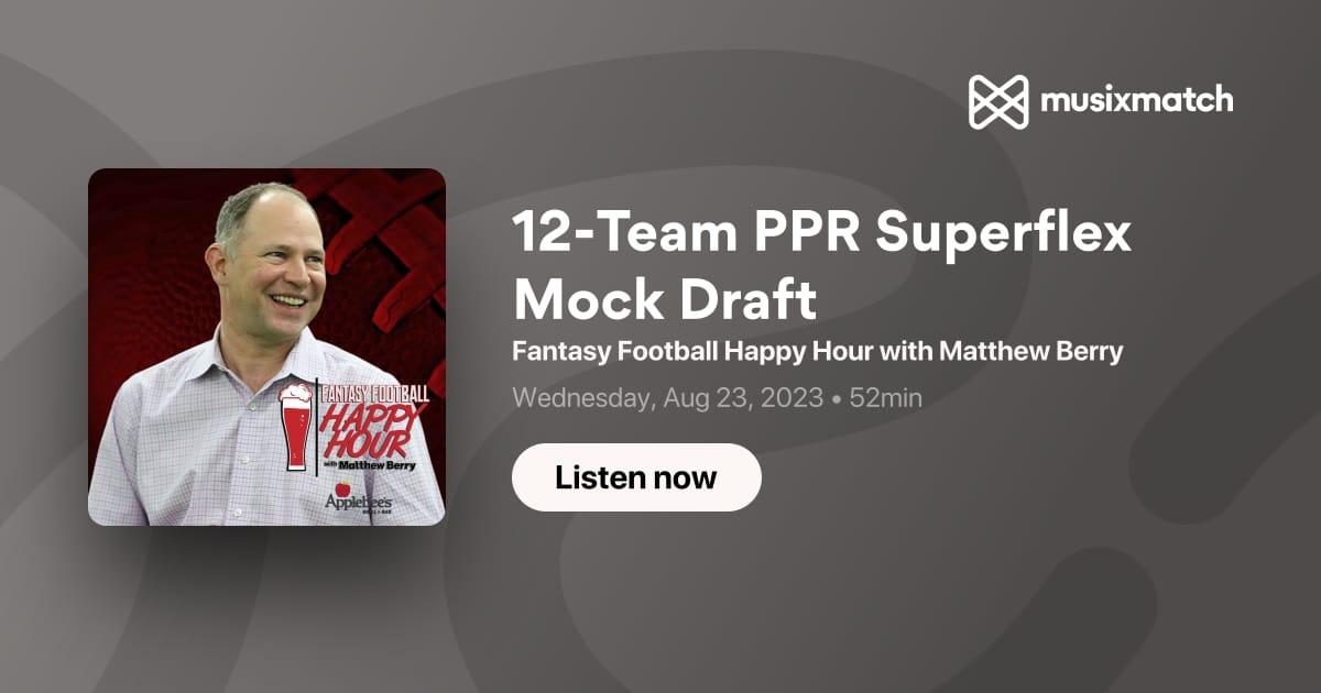 Fantasy Football Happy Hour Mock Draft 1.0 Strategy and Analysis