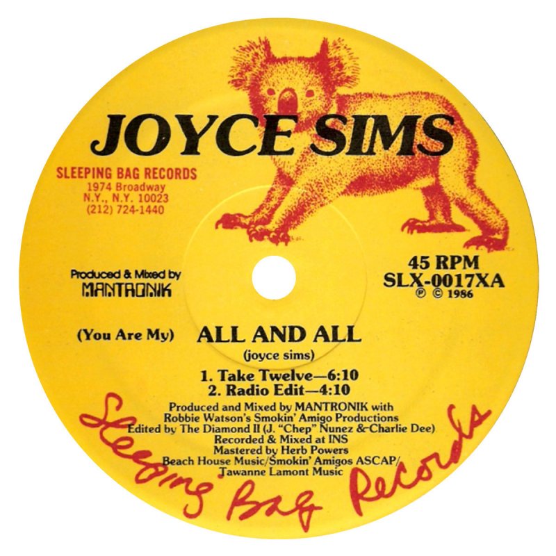Joyce Sims You Are My All And All Radio Edit Lyrics Musixmatch