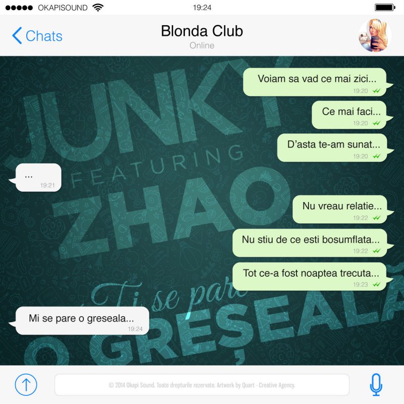 Junky Feat Zhao Ti Se Pare O Greseala Lyrics Musixmatch