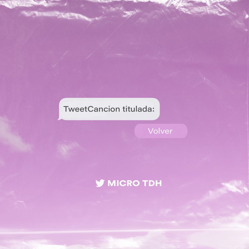 Micro Tdh - Volver letra | Musixmatch