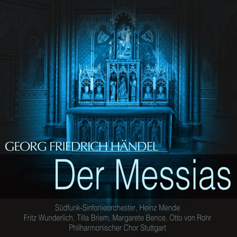 George Frideric Handel Sudfunk Sinfonieorchester Heinz Mende Fritz Wunderlich Der Messias Hwv 56 Pt 2 No 27 Diese Schmach Brach Ihm Sein Herz Letra Musixmatch