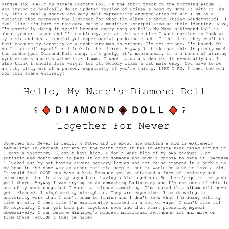 Diamond Doll Together For Never Lyrics Musixmatch
