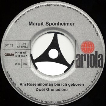 Am Rosenmontag Bin Ich Geboren Testo Margit Sponheimer Mtv
