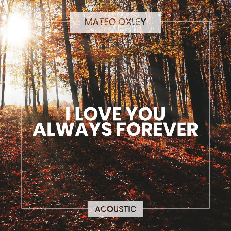 Mateo Oxley I Love You Always Forever Acoustic Lyrics Musixmatch