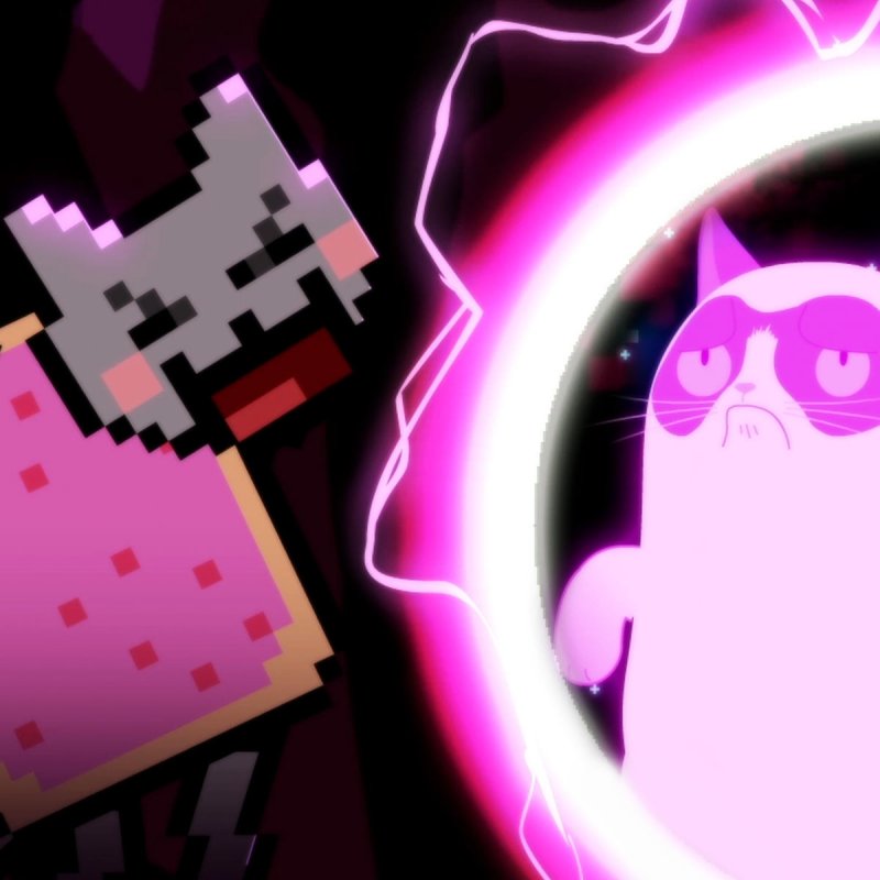 Animeme Rap Battles Nyan Cat Vs Grumpy Cat Lyrics Musixmatch