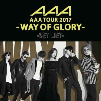 a Dome Tour 17 Way Of Glory Set List By a Album Lyrics Musixmatch