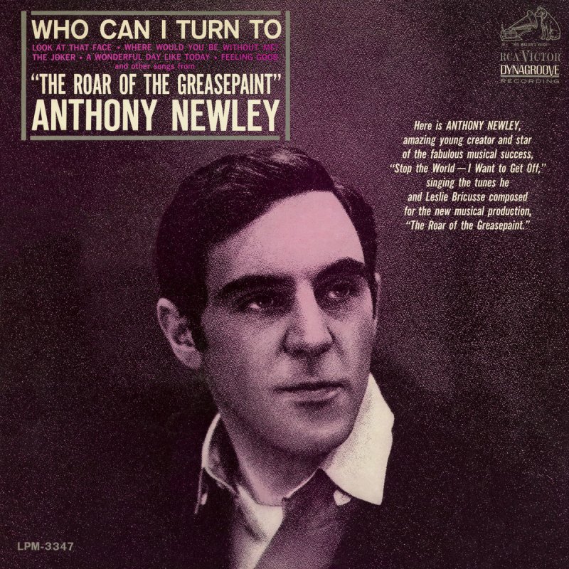 Anthony Newley Who Can I Turn To Lyrics Anthony Newley Who Can I Turn To When Nobody Needs Me Lyrics
