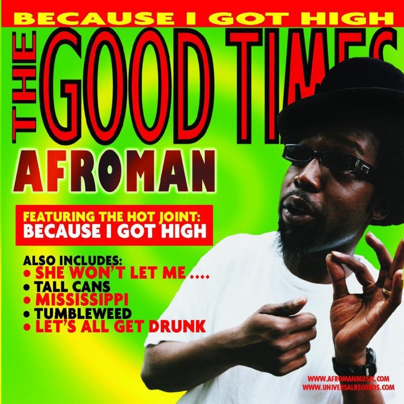Letra de Crazy Rap (Colt 45 & 2 Zig Zags) de Afroman | Musixmatch